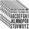 8 Sheet Letter Stickers Vinyl Alphabet Stickers (Black) 2 x 1 x 0.01 inches